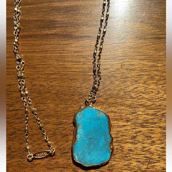 Heather Gardner Turquoise Slice Necklace- Stunning, NWOT, Priced to Sell! - Picture 4 of 5